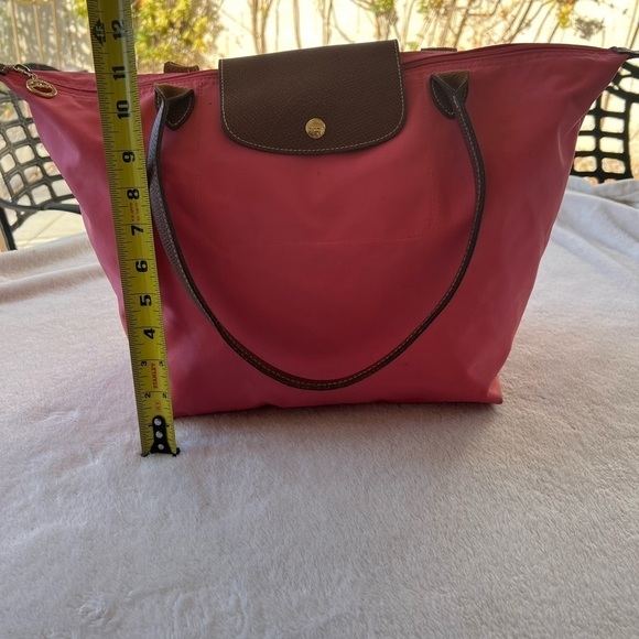 LONGCHAMP bright pink “Le Pilage” tote bag - Picture 6 of 16